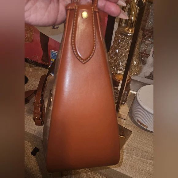 🧡 Coach Coated Canvas Tan Rust Signature Cary Shoulder Bag & Wallet Bundle - Picture 11 of 16